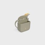 MINI CLAUDE IN SHINY CALFSKIN GREEN CLAY - Image 4